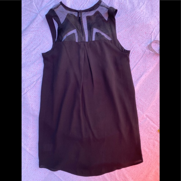 SILENT + NOISE BLACK MESH INSERT DRESS - Picture 4 of 9